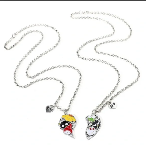 Sanrio Hello Kitty & Friends BFF 2 PC Heart Necklace Set - Picture 6 of 8